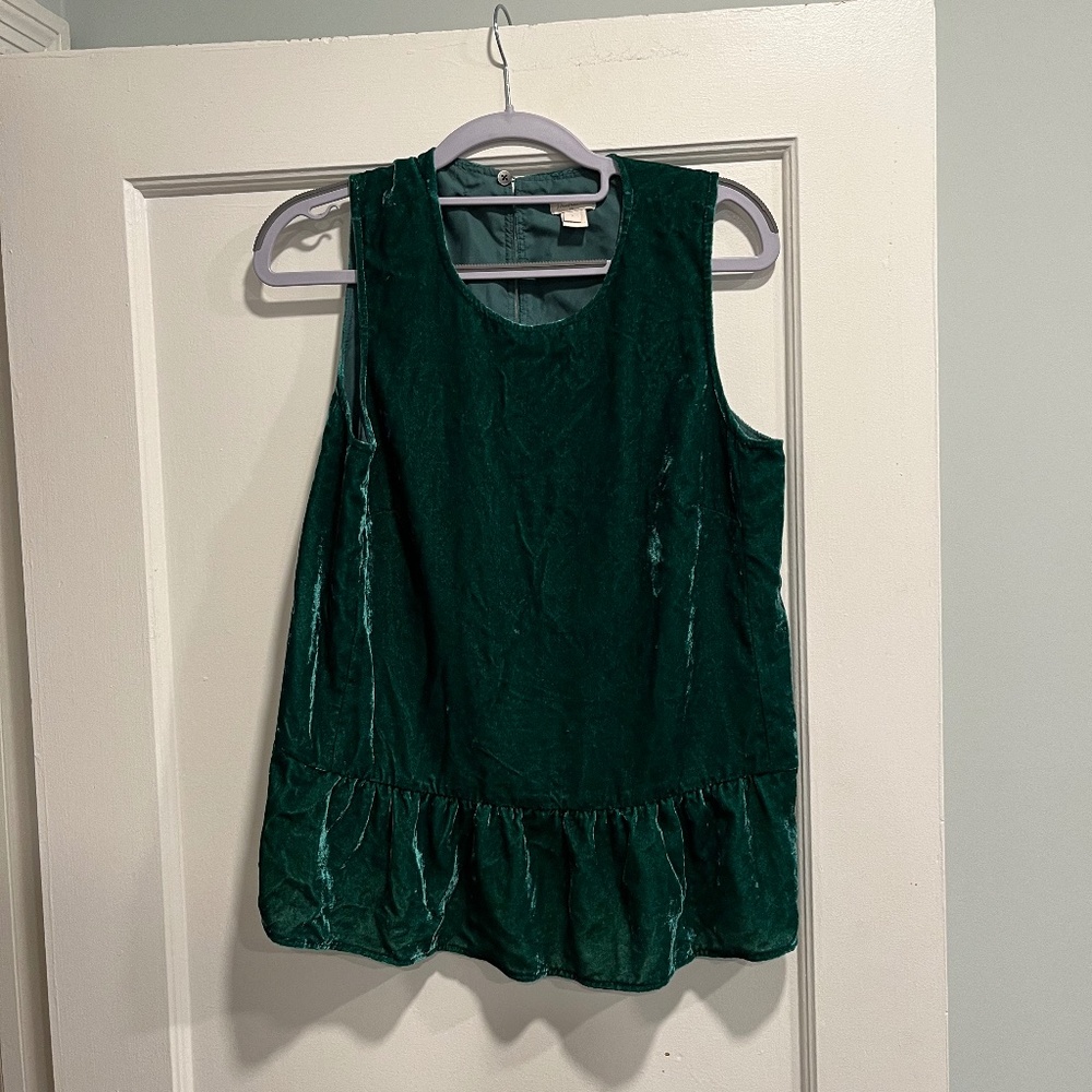 J crew peplum tank